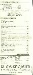 menus du restaurant : La Gwenojenn page 04